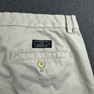 Banana Republic Aiden Chino Mens 34x32 Stone Beige Slim Fit Cotton Pants